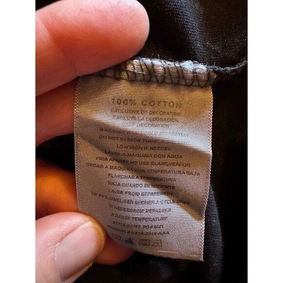 Great Land Anchorage Alaska Long Sleeve T Shirt US Vintage Black Bleach Dye XL - Picture 6 of 9